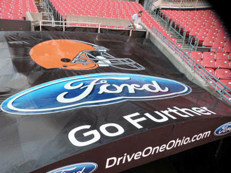 Awning for a Ford NFL sponsorship in Cleveland