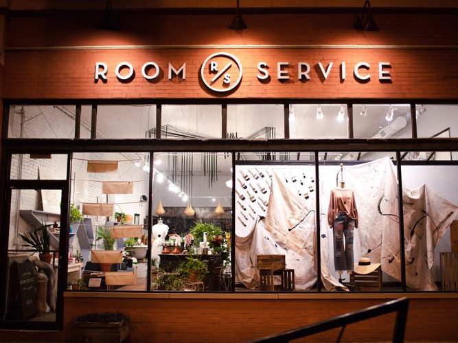Logo signage for Room Service in Shaker Heights